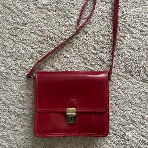 Florence made in Italy Red leather bag
